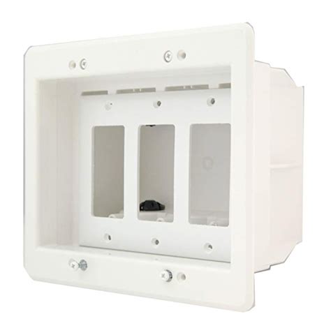 recessed junction box wall|deep recessed outlet box.